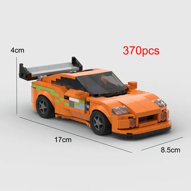 MOC Fast &amp; Furious1 Supra sports car Vehicle Speed Champion Racer Building Blocks Brick Creative Garage Toys for Boys Gifts